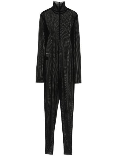 roll neck slim-cut catsuit by NORMA KAMALI