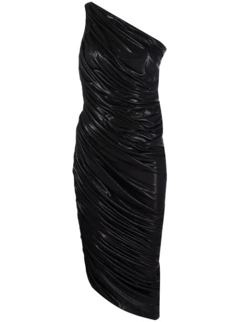 ruched one-shoulder dress by NORMA KAMALI
