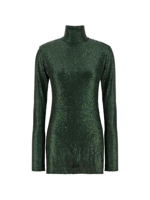 sequin high-neck mini dress by NORMA KAMALI