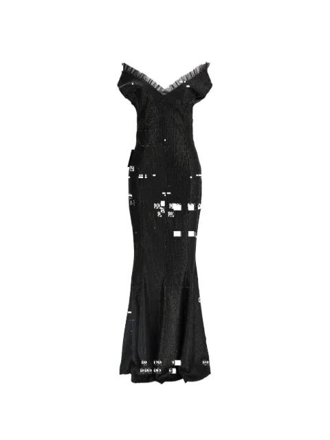 sequin off-the-shoulder dress by NORMA KAMALI