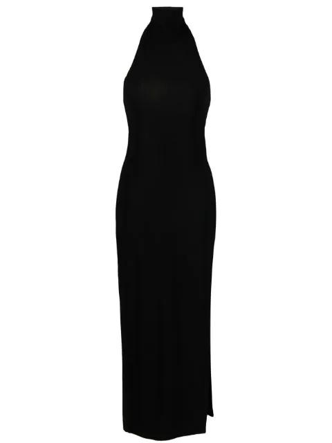 side-slit detail halter dress by NORMA KAMALI