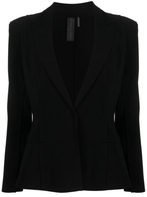 single-breasted tailored blazer by NORMA KAMALI