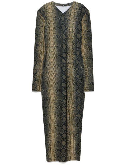 snake-print maxi dress by NORMA KAMALI