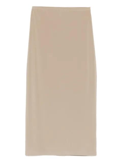 straight plain midi skirt by NORMA KAMALI