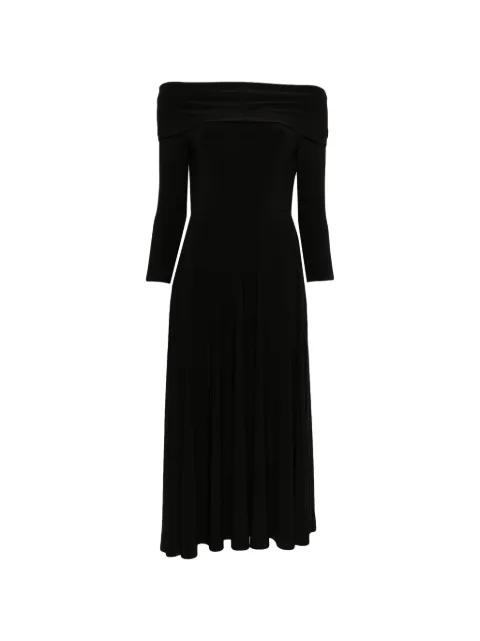three-quarter sleeve midi dress by NORMA KAMALI
