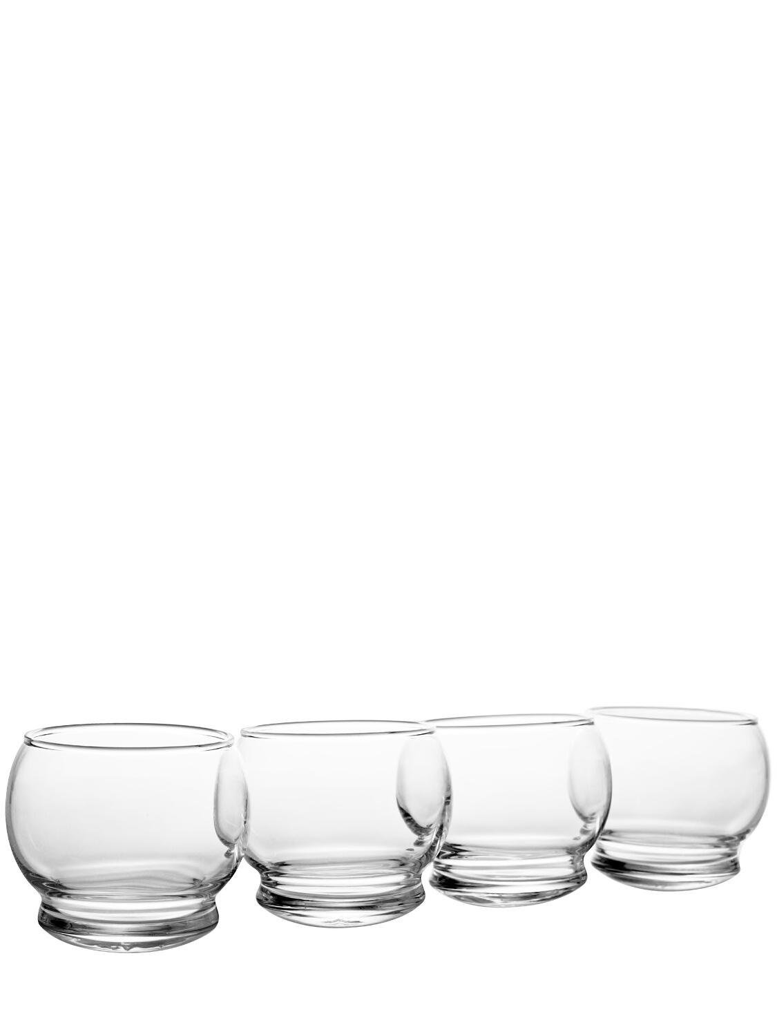 Set Of 4 Rocking Glasses by NORMANN COPENHAGEN