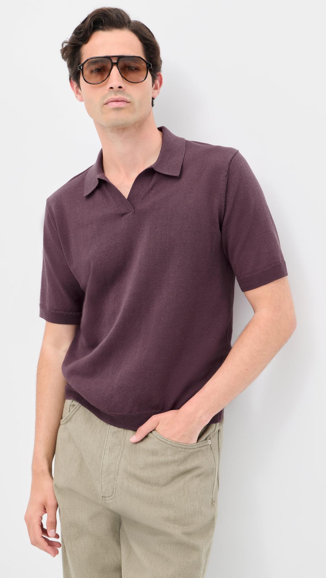 Anholt Cotton Paper Polo Top by NORSE PROJECTS