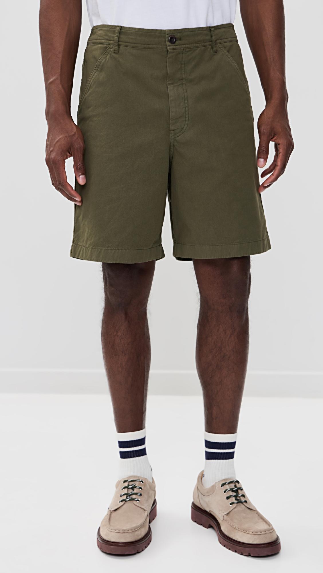 Kvitfjell Relaxed Cotton Twill Shorts 8" by NORSE PROJECTS