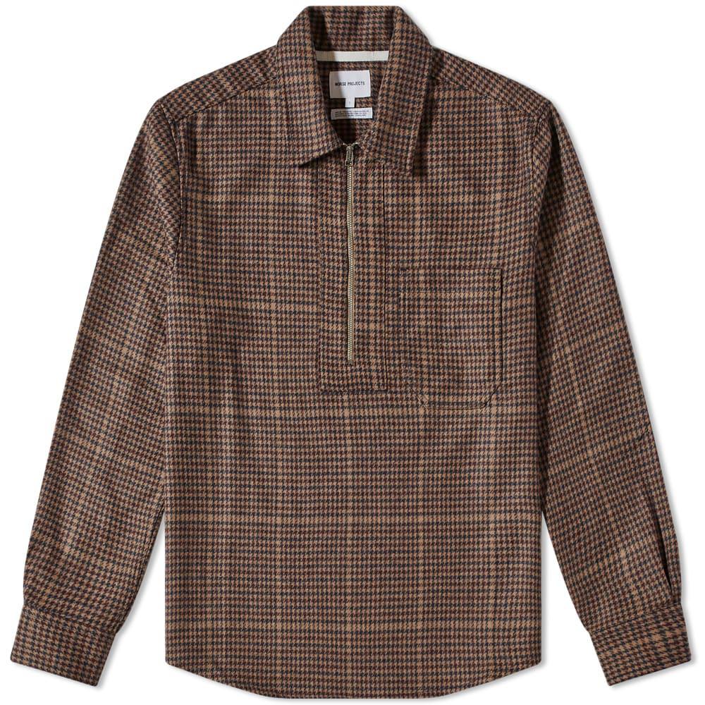 Norse Projects Elof Wool Popover Shirt by NORSE PROJECTS Norse Projects Elof Wool Popover Shirt by NORSE PROJECTS