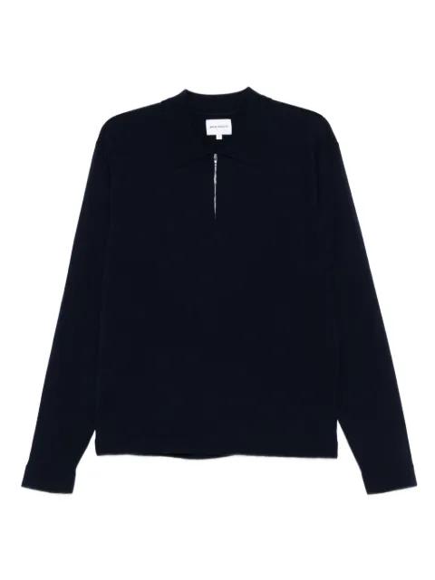 zip-neck polo shirt by NORSE PROJECTS