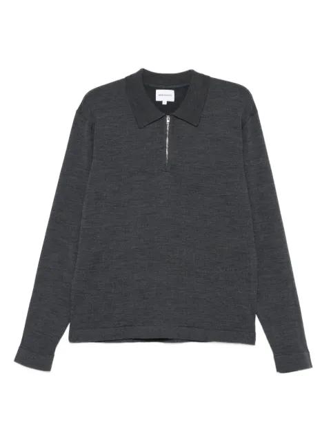zip-neck polo shirt by NORSE PROJECTS