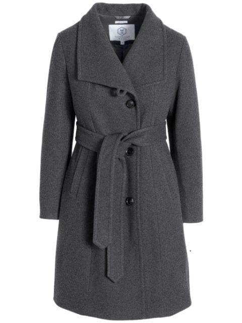 City belted-waist coat by NORWEGIAN WOOL