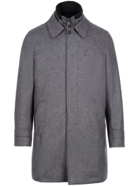 down-lined wool coat by NORWEGIAN WOOL