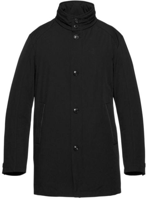 padded single-breasted coat by NORWEGIAN WOOL