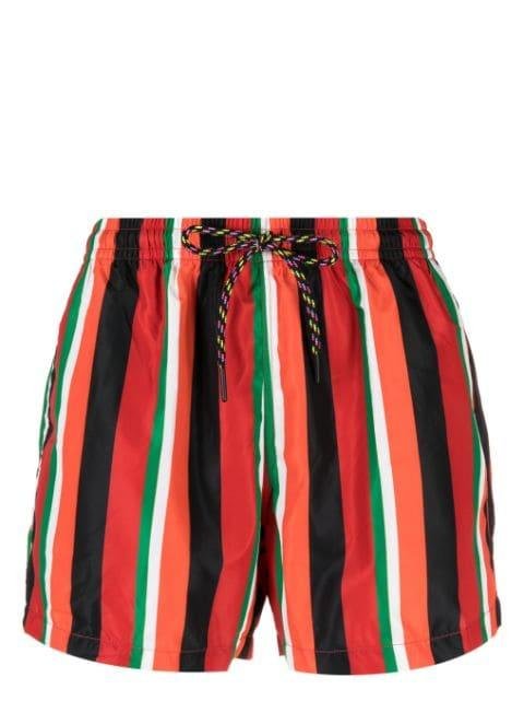 vertical-striped swimming shorts by NOS BEACHWEAR