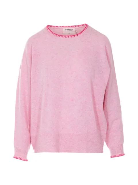 embroidered sweater by NOT SHY