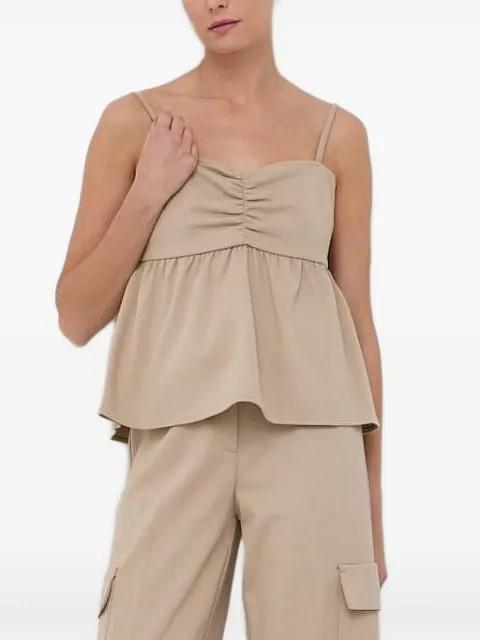 gathered peplum top by NOTES DU NORD