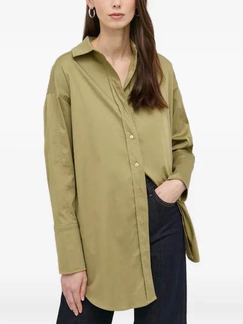 long-sleeve curved-hem shirt by NOTES DU NORD