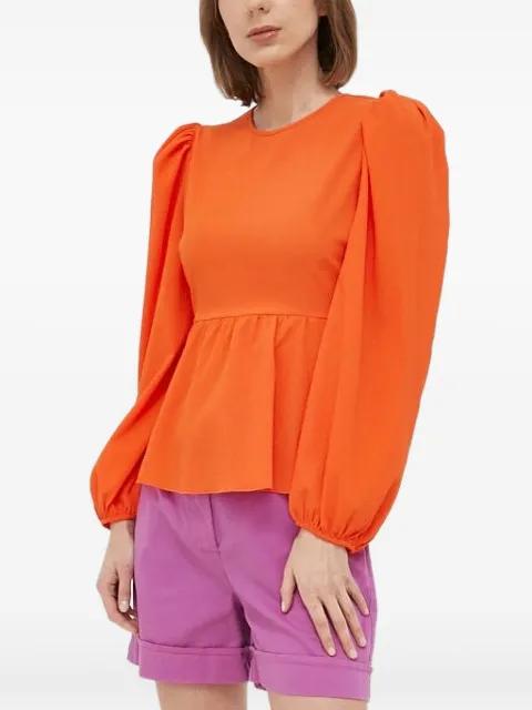 puff-sleeve tie-back top by NOTES DU NORD