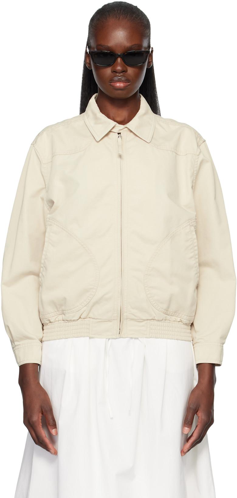 Beige Margaret Cotton Cricket Jacket by NOTHING WRITTEN