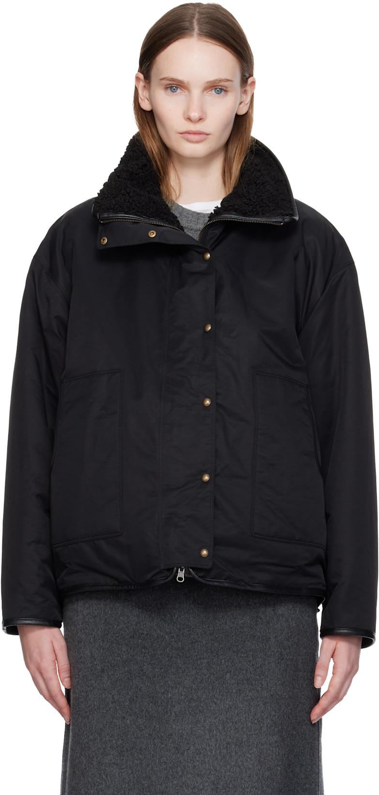 Black Pooh Reversible Faux-Shearling Jacket by NOTHING WRITTEN