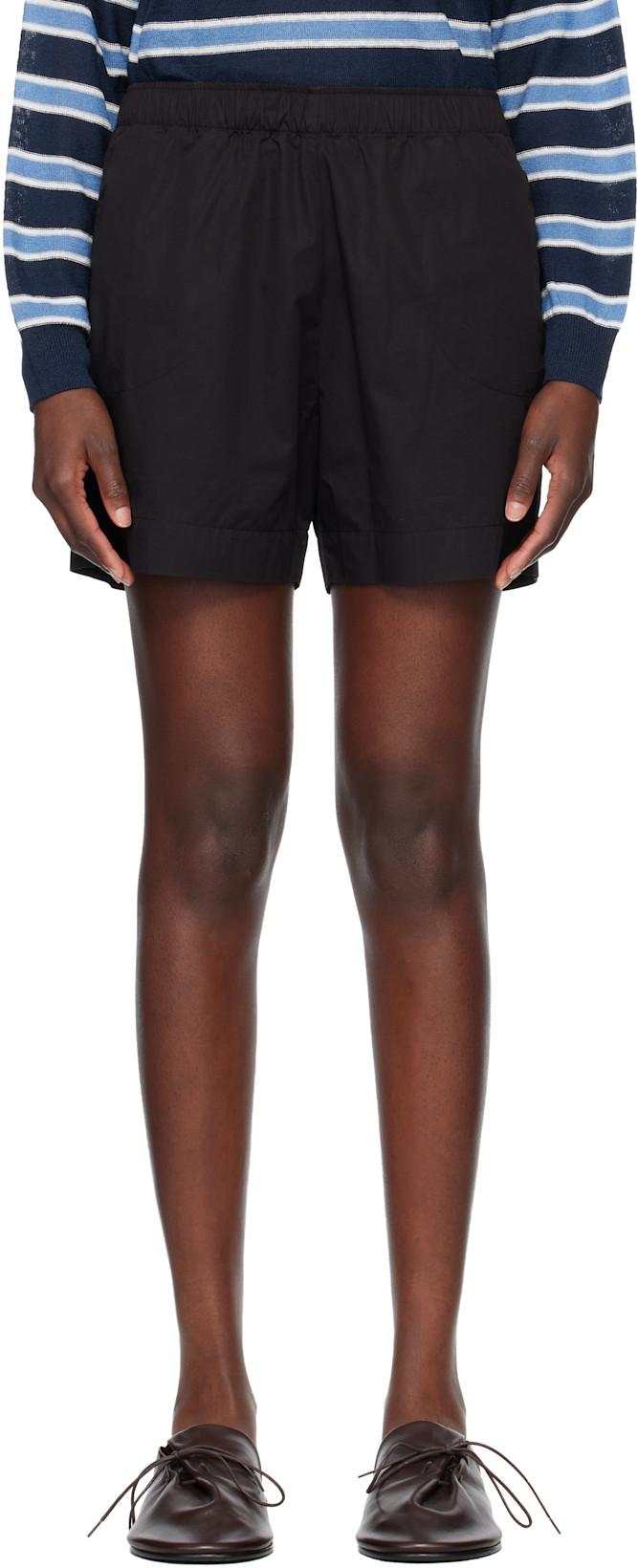 Black Yaphi Shorts by NOTHING WRITTEN