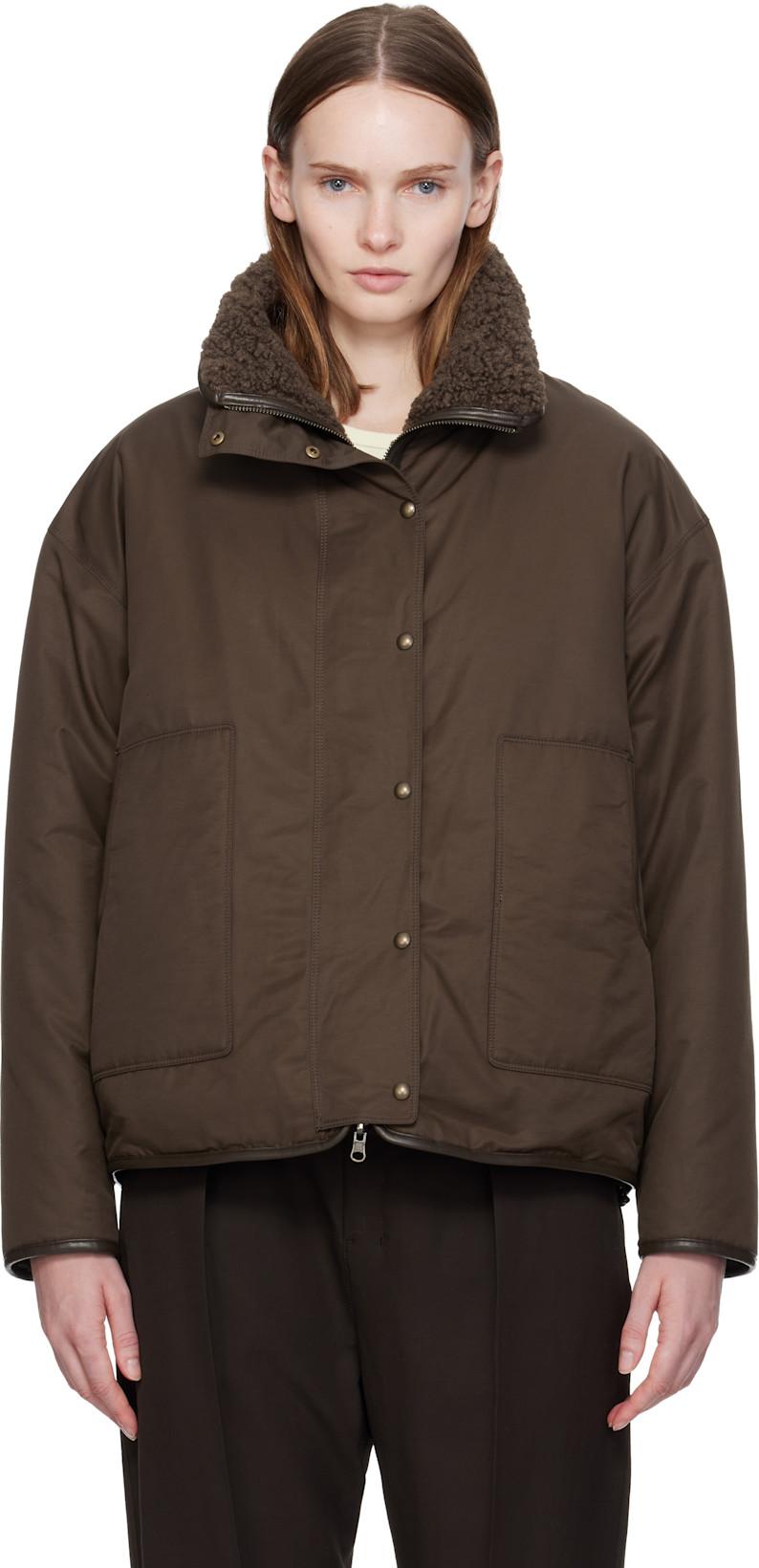 Brown Pooh Reversible Faux-Shearling Jacket by NOTHING WRITTEN Brown Pooh Reversible Faux-Shearling Jacket by NOTHING WRITTEN