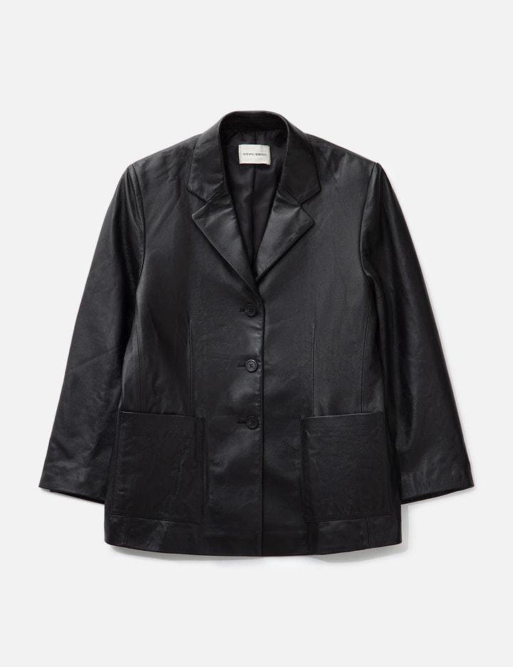 Leather Blazer by NOTHING WRITTEN