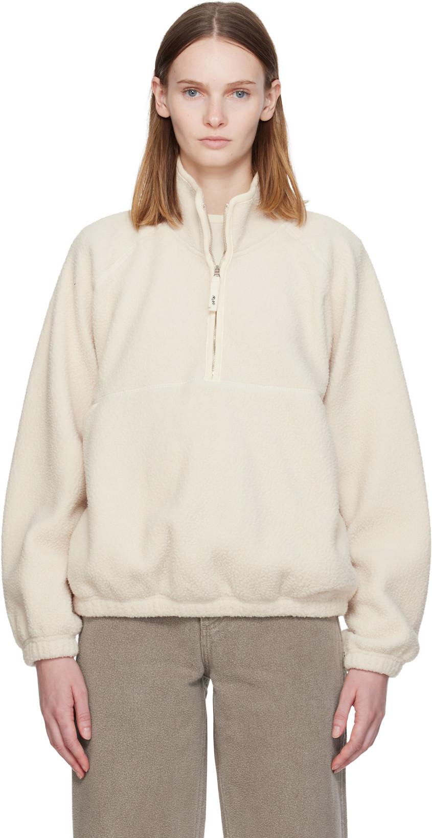 Off-White Woolly Fleece Sweater by NOTHING WRITTEN Off-White Woolly Fleece Sweater by NOTHING WRITTEN