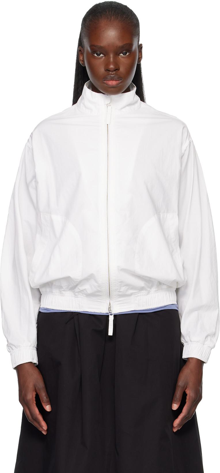 White Panny Harrington Jacket by NOTHING WRITTEN