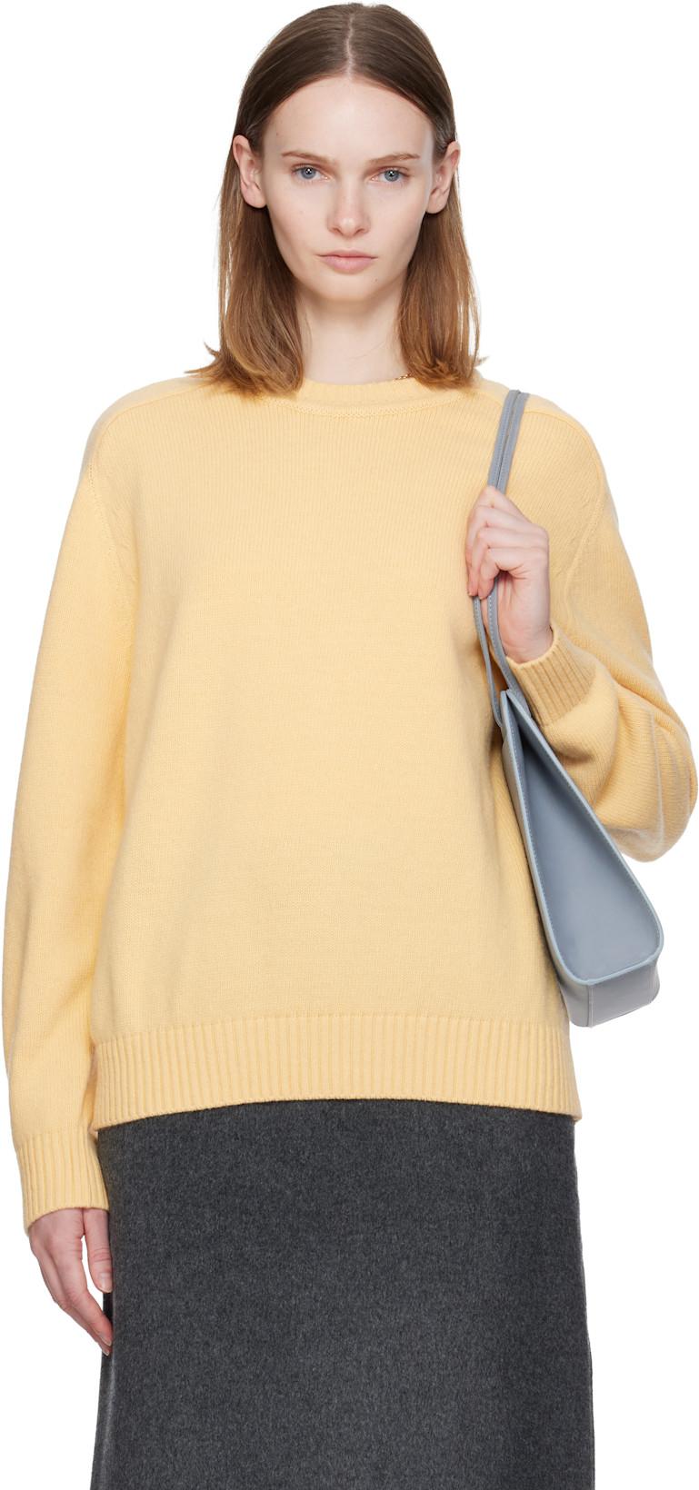 Yellow Jude Round Sweater by NOTHING WRITTEN