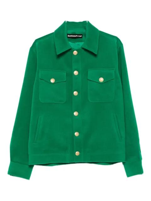 chest-flap shirt jacket by NOTRAINPROOF