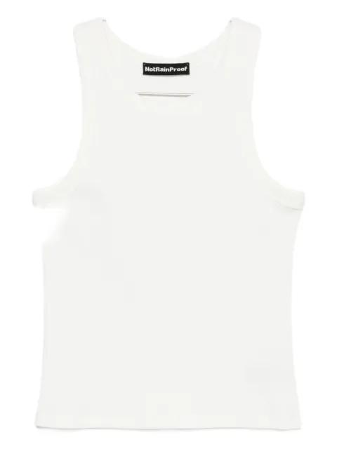 fine-ribbed tank top by NOTRAINPROOF