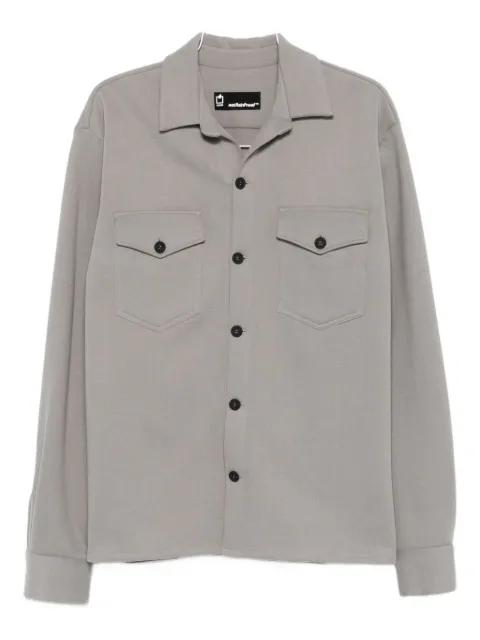 flap-pocket shirt by NOTRAINPROOF