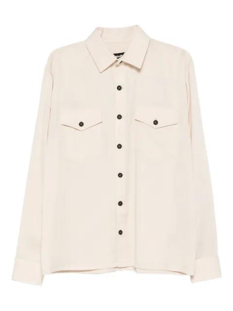 flap-pocket shirt by NOTRAINPROOF
