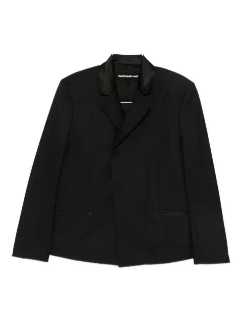 notched-lapel blazer by NOTRAINPROOF