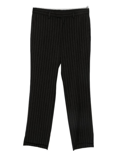 pinstriped tailored trousers by NOTRAINPROOF