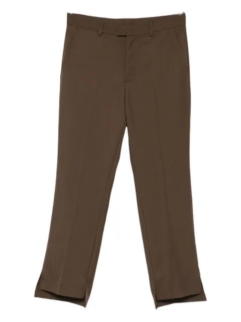 pressed-crease trousers by NOTRAINPROOF