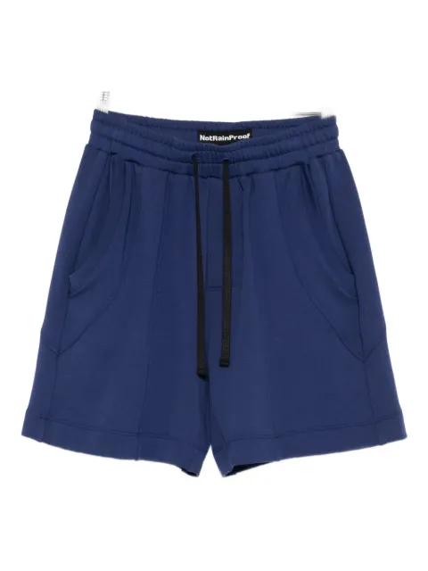 seam-detail drawstring-waist shorts by NOTRAINPROOF