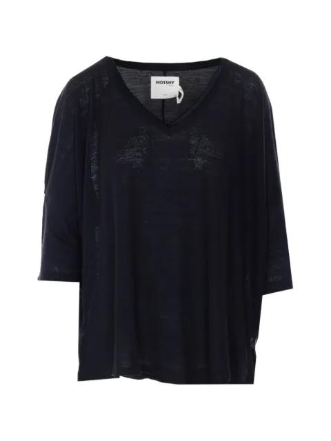 Emilie V-neck T-shirt by NOTSHY