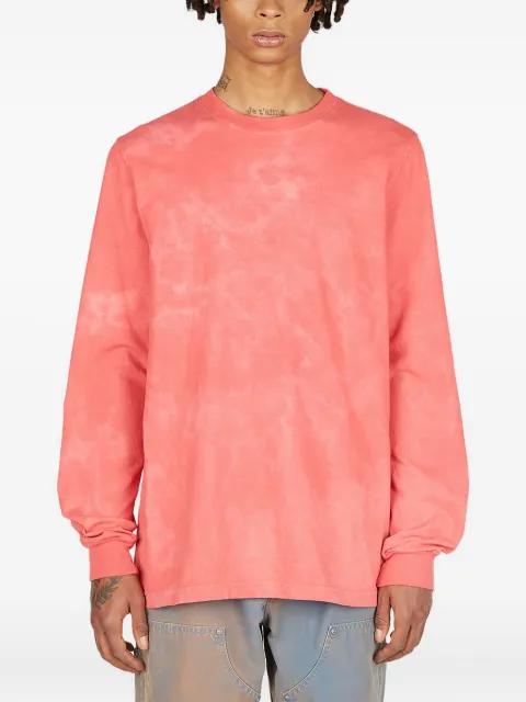 washed long-sleeve crew neck T-shirt by NOTSONORMAL