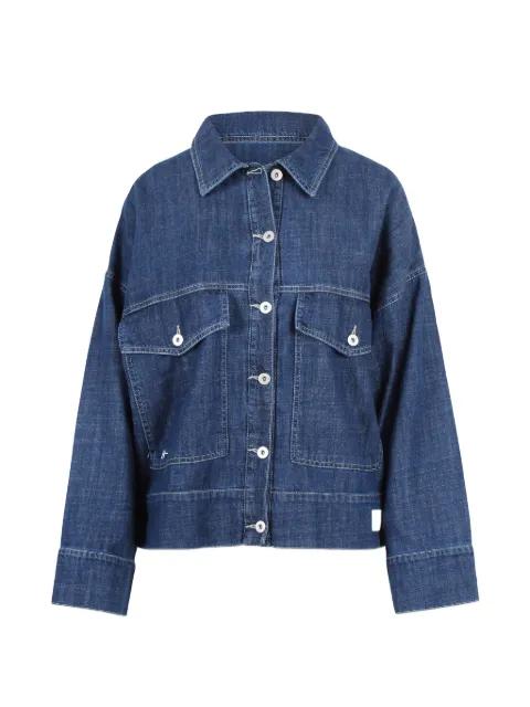 buttoned denim jacket by NOUMENO CONCETP