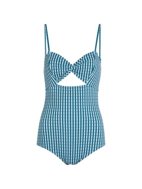 Zoe check-pattern swimsuit by NOUNOU