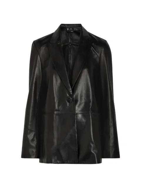 Arden polished leather jacket by NOUR HAMMOUR