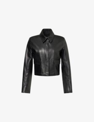 Bleezer Fitted Leather Jacket by NOUR HAMMOUR