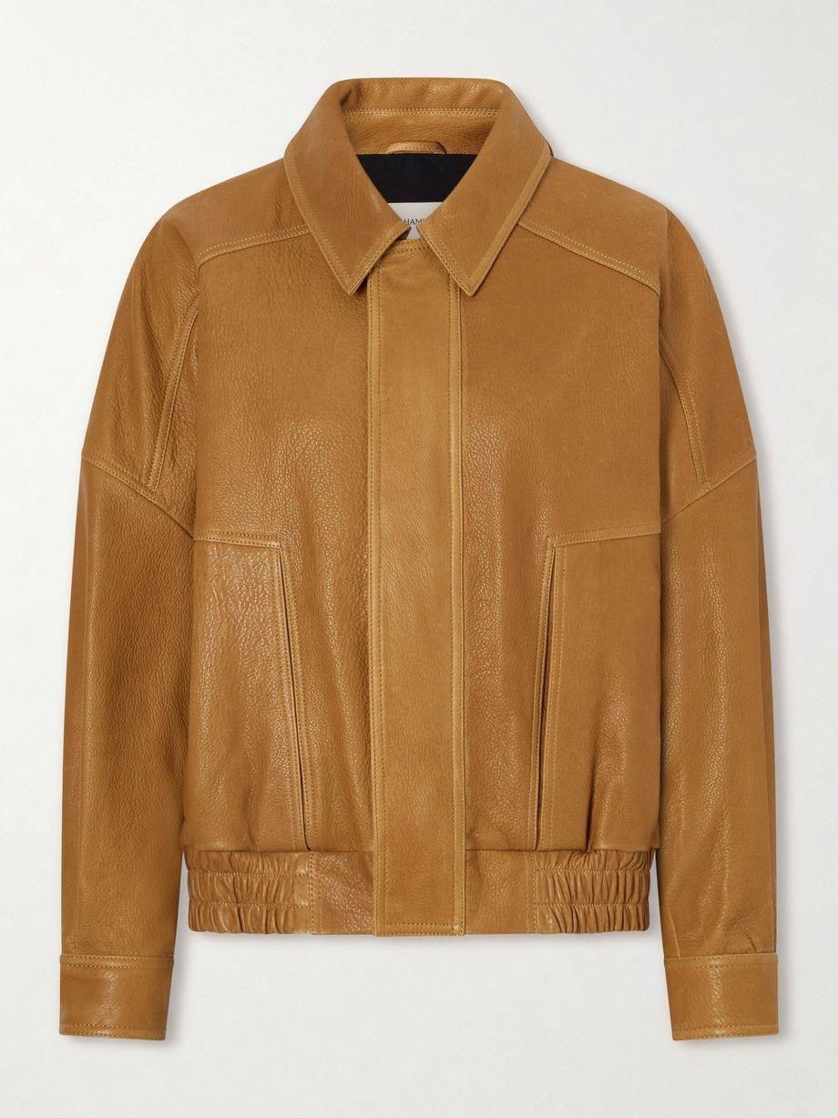 Dalma leather jacket by NOUR HAMMOUR