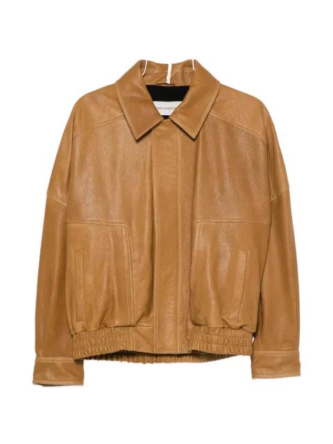 Dalma leather jacket by NOUR HAMMOUR