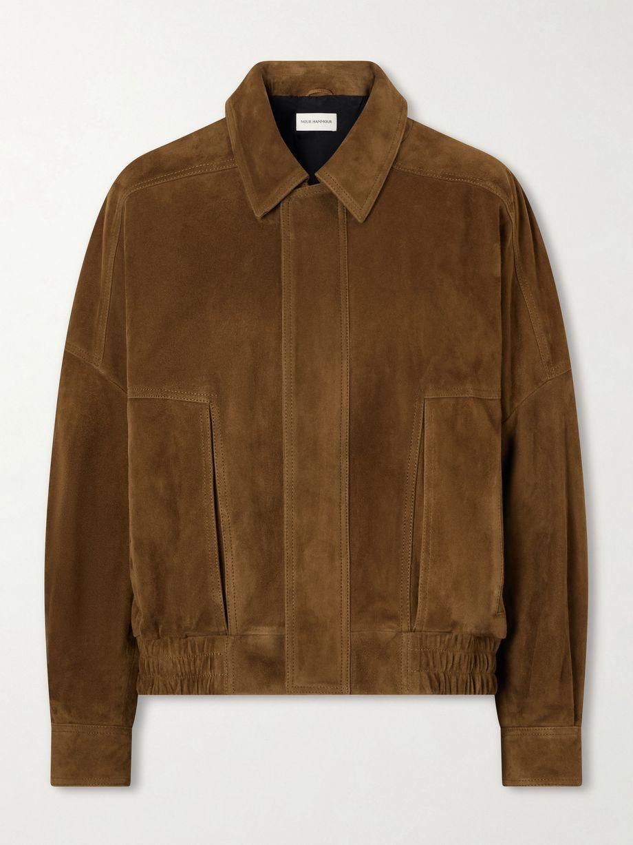 Dalma suede jacket by NOUR HAMMOUR