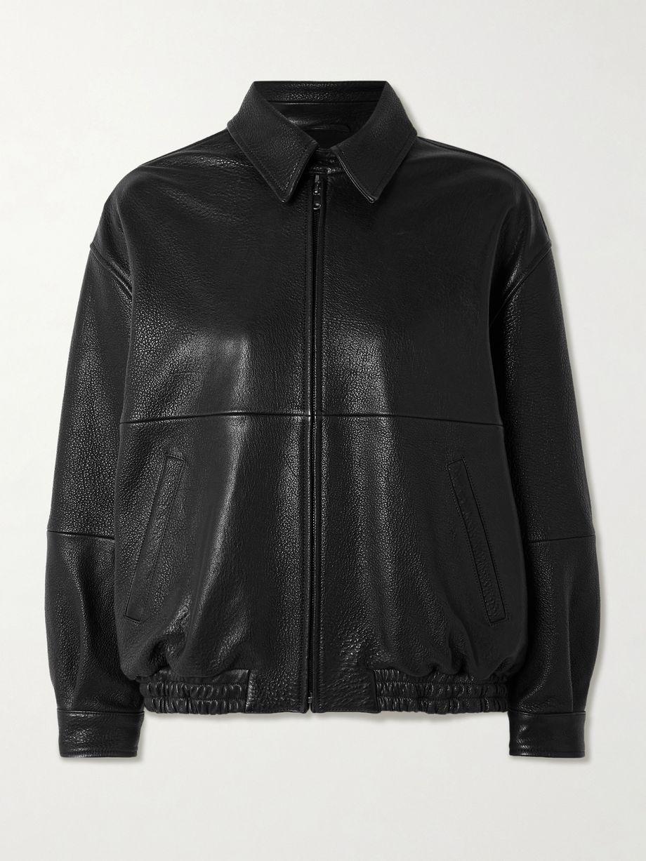 Doran paneled textured-leather jacket by NOUR HAMMOUR