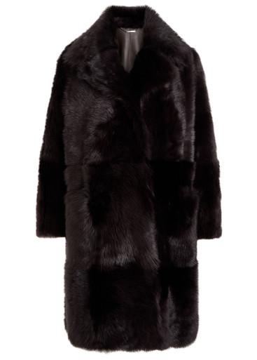 Evita shearling coat by NOUR HAMMOUR